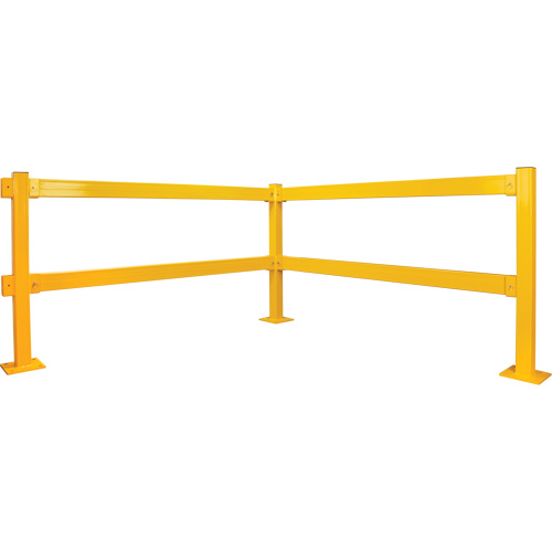 Garde-corps l&eacute;ger Lift-Out, Acier, 6' lo x 4" h, Jaune s&eacute;curit&eacute; OSHA Cintas