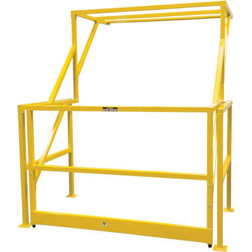 Barri&egrave;re de s&eacute;curit&eacute; pour mezzanine, 70" lo x 77" ha, 78" &eacute;lev&eacute;e, Jaune Cintas
