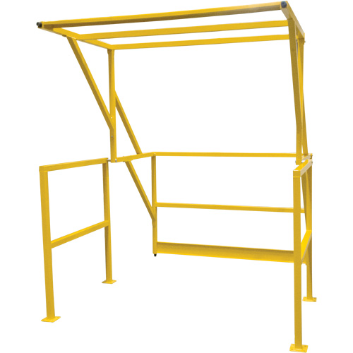 Barri&egrave;re de s&eacute;curit&eacute; pour mezzanine, 70" lo x 77" ha, 78" &eacute;lev&eacute;e, Jaune Cintas