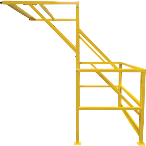 Barri&egrave;re de s&eacute;curit&eacute; pour mezzanine, 70" lo x 77" ha, 78" &eacute;lev&eacute;e, Jaune Cintas