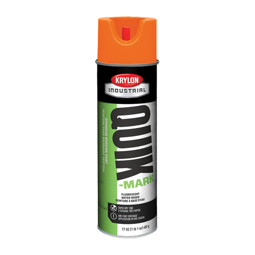 Peinture de marquage industrielle &agrave; base d'eau pour le travail en hauteur Quik-Mark, 17 oz, Canette a&eacute;rosol Cintas