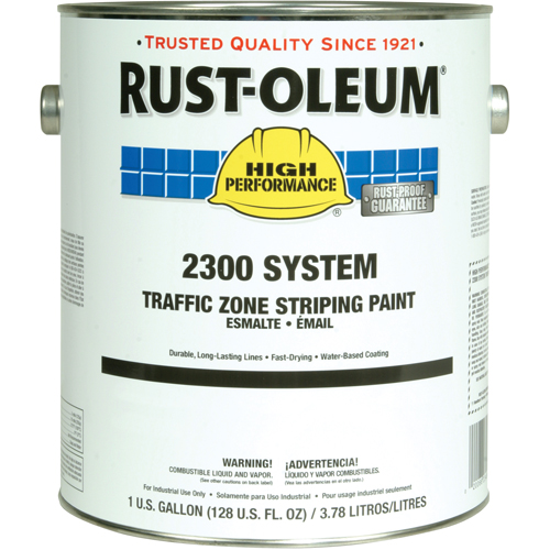 Peinture pour traçage de ligne pour zone de circulation System 2300, Jaune, Gallon Cintas
