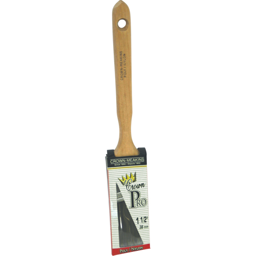 Pinceau angulaire Pro, Poly/nylon, Manche Bois, Largeur de 1-1/2" Cintas