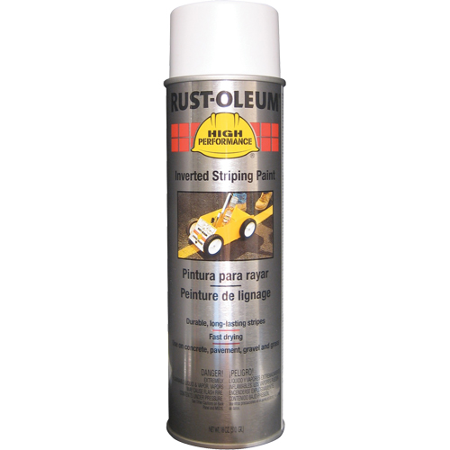 Peinture de traçage en a&eacute;rosol syst&egrave;me 2300 haute performance applicable en position invers&eacute;e, Blanc, 18 oz, Canette a&eacute;rosol Cintas