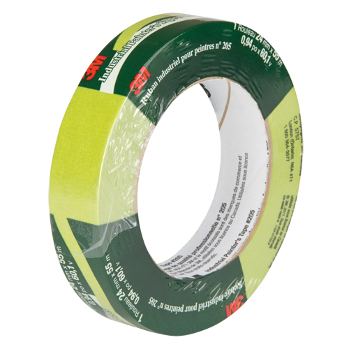 Painter's Masking Tape 205, 24 mm (1") x 55 m (180'), Green Cintas