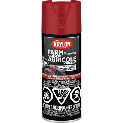 Farm & Implement Spray Paint, International Harvester Red, High-Gloss, 340 g, Aerosol Can Cintas