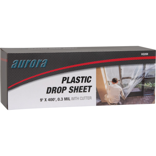 Toile de protection, 400' lo x 9' la, Plastique Cintas