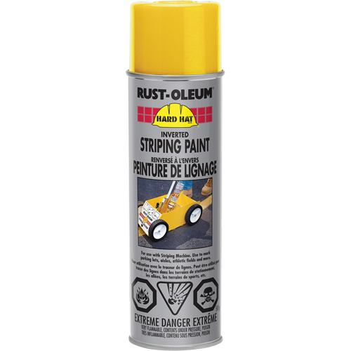 Peinture de lignage en a&eacute;rosol, Jaune, Canette a&eacute;rosol Cintas
