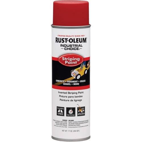 Peinture pour traçage de ligne &agrave; l'envers du syst&egrave;me S1600, Rouge, Canette a&eacute;rosol Cintas