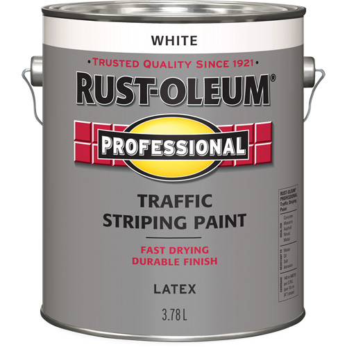 Traffic Striping Paint, White, 3.78 L, Jug Cintas