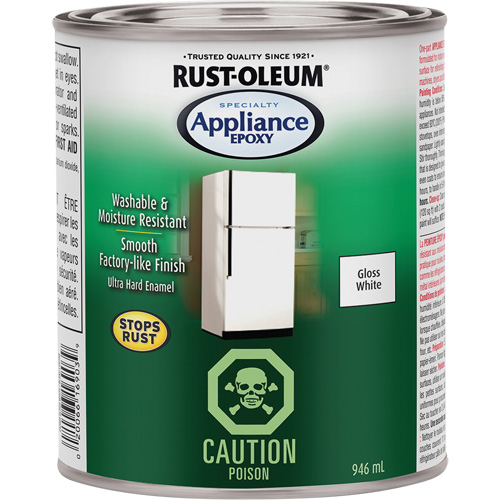 &eacute;poxyde pour &eacute;lectrom&eacute;nager sp&eacute;cialis&eacute;, 946 ml, Canette, Blanc Cintas