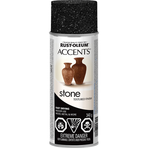 Accents&reg; Stone Creations Spray Paint, Aerosol Can, Black Granite Cintas