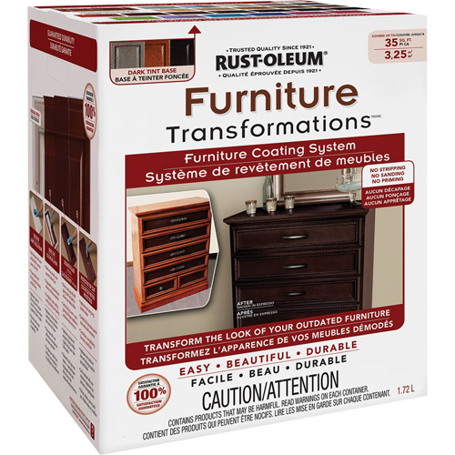 Syst&egrave;me de rev&ecirc;tement de meubles Furniture Transformations, 1,72 L, Trousse, Base &agrave; teinter Cintas