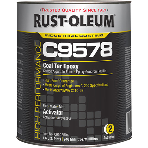 Activateur pour rev&ecirc;tement &eacute;poxydique &agrave; base de goudron de houille et &agrave; haute teneur en solides du syst&egrave;me C9578, 0,2 gal., Seau Cintas