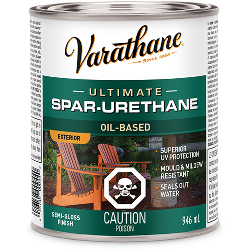 Rev&ecirc;tement &agrave; fini diamant pour bois Varathane, 946 ml, Transparent, Semi-brillant Cintas