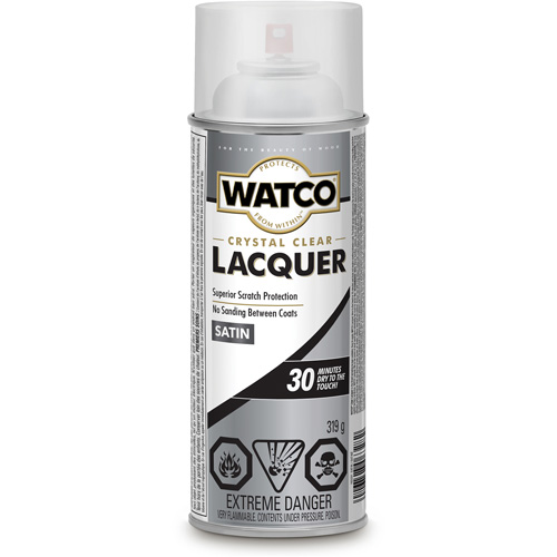 Watco&reg; Lacquer Wood Finish, 319 g, Clear, Satin Cintas