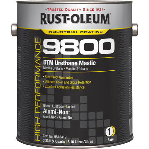 Syst&egrave;me de mastic &agrave; lur&eacute;thane 9800 DTM, 1 gal., Alumi-Non, Brillant Cintas