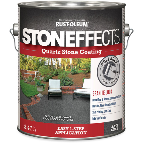 Stoneffects Quartz Stone Coating, 3.78 L, Water-Based, Textured, Grey Cintas