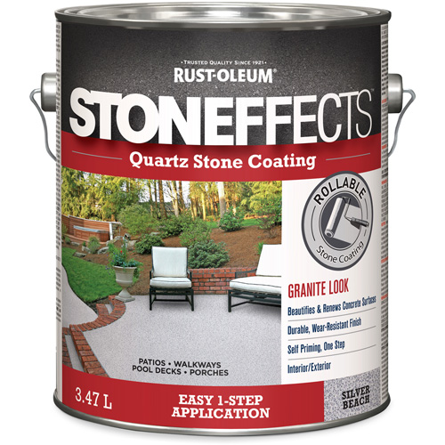 Stoneffects Quartz Stone Coating, 3.78 L, Water-Based, Textured, Grey Cintas