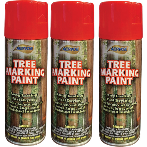 Aervoe 690 Fluorescent Tree Marking Paint, Fluorescent Red, 16 oz. Cintas