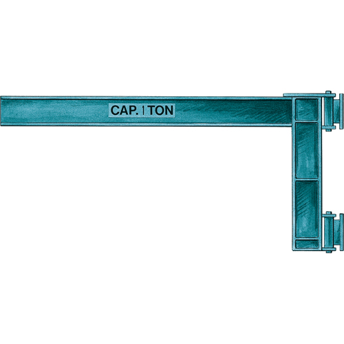 Wall Jibs, I Beam, 3" Flange Width, 1000 lbs. (0.5 tons) Capacity Cintas