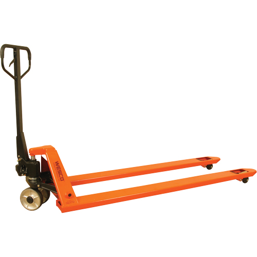 Long Fork Pallet Truck, 70" L x 27" W, 4400 lbs. Capacity Cintas