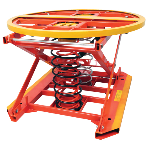 Spring Operated Pallet Positioner and Leveler, 43-1/2" L x 43-1/2" W, 4500 lbs. Cap. Cintas