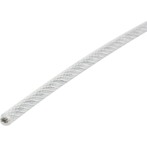 Wire Rope, 1000' (304.8 m) x 1/8", 1700 lbs. (0.85 tons), Galvanized Cintas