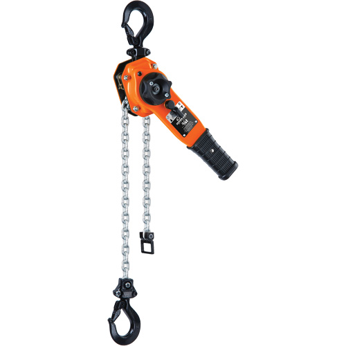 Series 653-A Ratchet Lever Hoist, 20' Lift, 1500 lbs. (0.75 tons) Capacity, Steel Chain Cintas