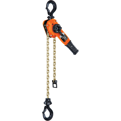 Series 653-A Ratchet Lever Hoist, 5' Lift, 3000 lbs. (1.5 tons) Capacity, Steel Chain Cintas