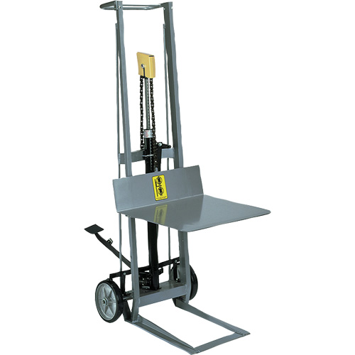 Hydraulic Platform Lift Stacker, Foot Pump Operated, 400 lbs. Capacity, 54" Max Lift Cintas