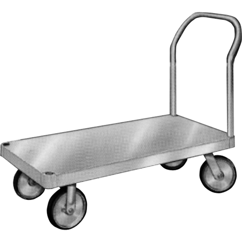 Aluminum Platform Truck, 24" W x 36" L, 2000 lbs. Cap., Rubber Wheels Cintas