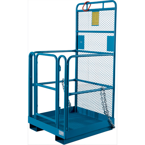 Nacelle &eacute;l&eacute;vatrice pour travail en hauteur, 36" x 36" x 72" h, Capacit&eacute; de 1000 lb, Acier Cintas