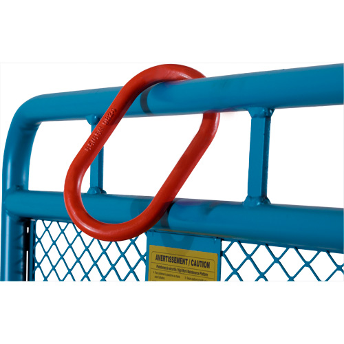 Nacelle &eacute;l&eacute;vatrice pour travail en hauteur, 36" x 36" x 72" h, Capacit&eacute; de 1000 lb, Acier Cintas
