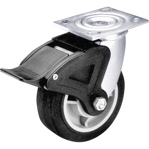 Total Locking Caster, Swivel with Brake, 6" (152.4 mm), Phenolic, 900 lbs. (408 kg.) Cintas