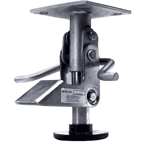 Floor Lock Brakes - Heavy-Duty, 4-3/4" Extended Height, 3-11/16" Retracted Height Cintas