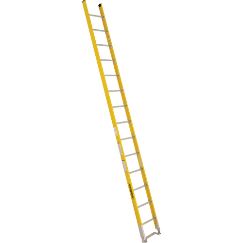 Single Section Straight Ladder - 6100 Series, 14', Fibreglass, 375 lbs., CSA Grade 1AA Cintas