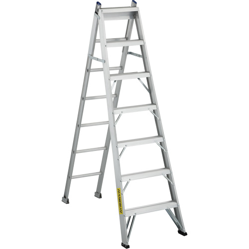 2700 Series Industrial Duty Multi-Way Ladders, 7', Aluminum, 250 lbs. Cap., ANSI 1, CSA 1 Cintas