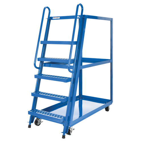 Stock Picking Cart, Steel, 27-7/8" W x 56-1/8" D, 3 Shelves, 1000 lbs. Capacity Cintas