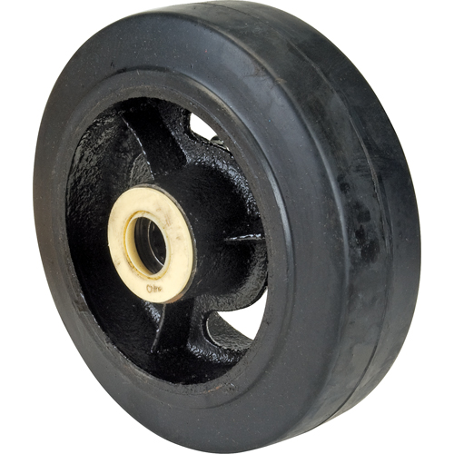 Rubber Wheels, 6" (152 mm) Dia. x 2" (51 mm) W, 550 lbs. (249 kg.) Capacity Cintas