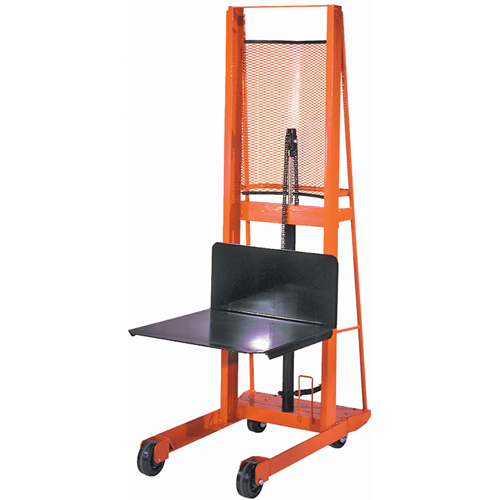 Hydraulic Platform Lift Stacker, Foot Pump Operated, 1000 lbs. Capacity, 80" Max Lift Cintas