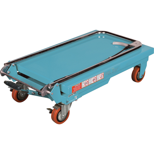 Heavy-Duty Hydraulic Scissor Lift Table, 27-1/2" L x 17-3/4" W, Steel, 330 lbs. Capacity Cintas