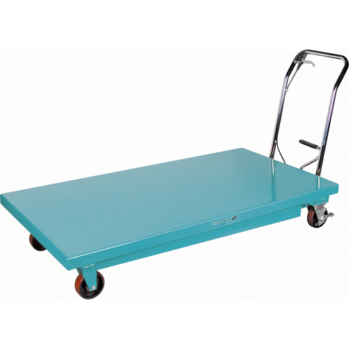 Heavy-Duty Hydraulic Scissor Lift Table, 63" L x 31-7/8" W, Steel, 1100 lbs. Capacity Cintas