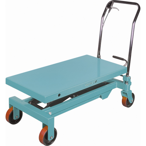 Heavy-Duty Hydraulic Scissor Lift Table, 39-3/8" L x 20-1/8" W, Steel, 1650 lbs. Capacity Cintas