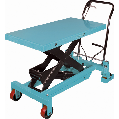 Heavy-Duty Hydraulic Scissor Lift Table, 40" L x 20-1/8" W, Steel, 2200 lbs. Capacity Cintas