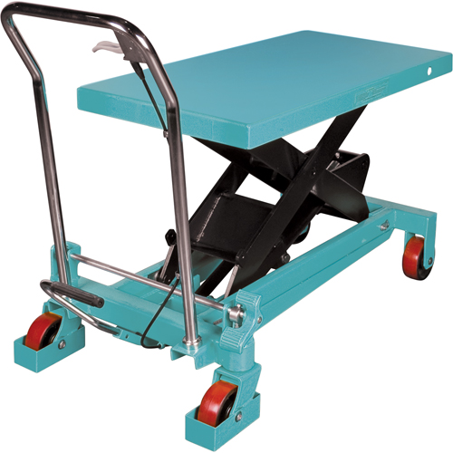 Heavy-Duty Hydraulic Scissor Lift Table, 40" L x 20-1/8" W, Steel, 2200 lbs. Capacity Cintas