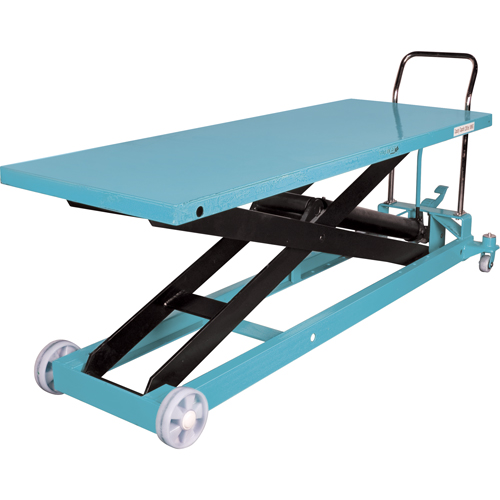 Heavy-Duty Hydraulic Scissor Lift Table, 80-1/8" L x 29-1/2" W, Steel, 2200 lbs. Capacity Cintas
