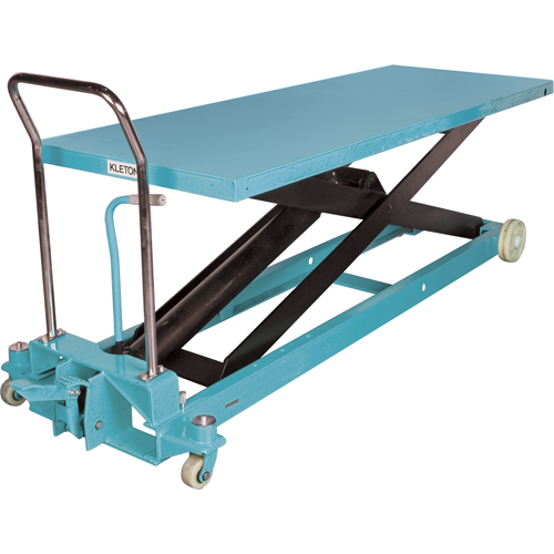Heavy-Duty Hydraulic Scissor Lift Table, 80-1/8" L x 29-1/2" W, Steel, 2200 lbs. Capacity Cintas