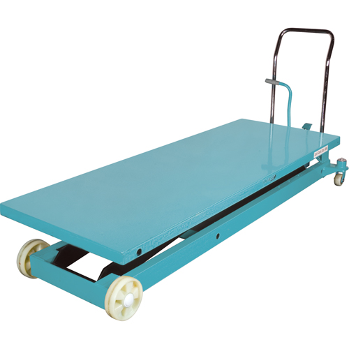 Heavy-Duty Hydraulic Scissor Lift Table, 80-1/8" L x 29-1/2" W, Steel, 2200 lbs. Capacity Cintas
