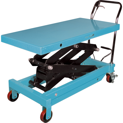 Heavy-Duty Hydraulic Scissor Lift Table, 48" L x 24" W, Steel, 1545 lbs. Capacity Cintas
